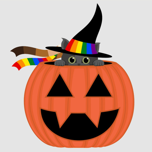 emilylaj:Halloween Pride Icons! Free to use with credit.Lesbian, Gay, Bisexual, Transgender, Agender