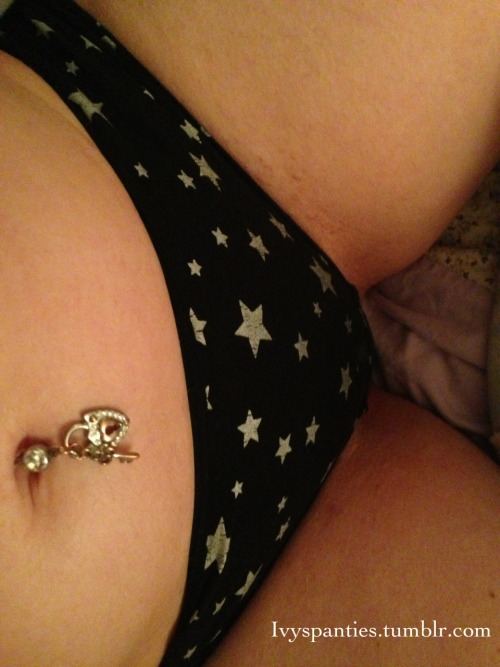 ivyspanties:Black with silver stars $50