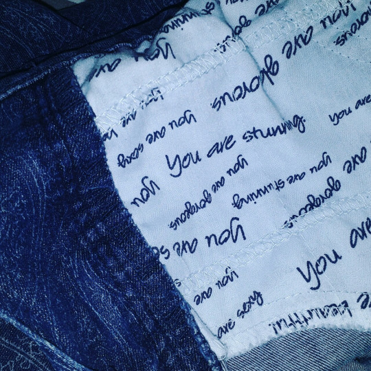 eclecticpandas:  the inside of my jeans is so inspirational! 