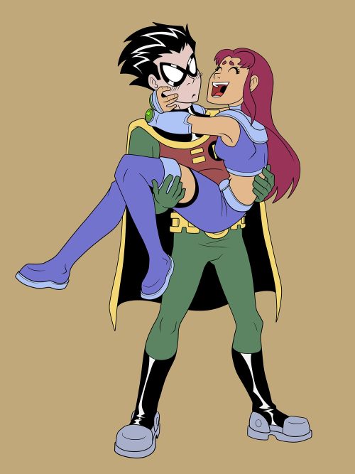 Robin and Starfire make an occasional cute couple, despite sometimes being cringe-worthy. Retaining 