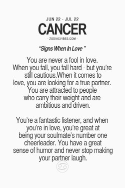 thezodiacvibes:  Read about your sign in love here