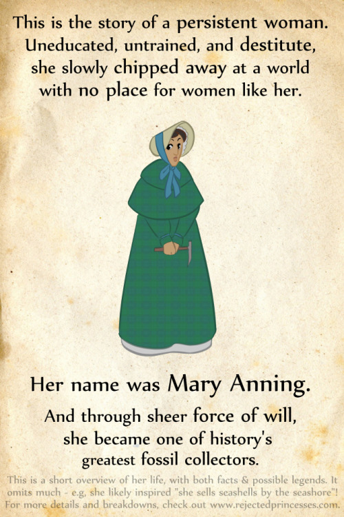 rejectedprincesses: Mary Anning (1799-1847): the Princess of Paleontology TONS more detail available