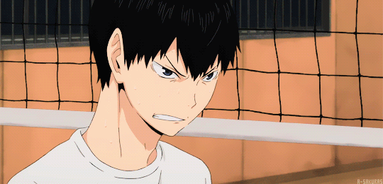 a-sakuras:Angry kageyama (´∩｀。)