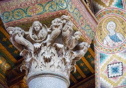 arthistoryfeed:Monreale - the Cathedral (Duomo). A beautiful capital in the cathedral. #Byzantine #WorldHeritage (Photo: Per-Erik Skramstad / Wonders of Sicily)