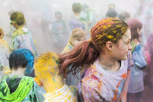Color Run at the Kennedy Elementary School on April 29, 2018. [Wicked Local Photo/Ruby Wallau]