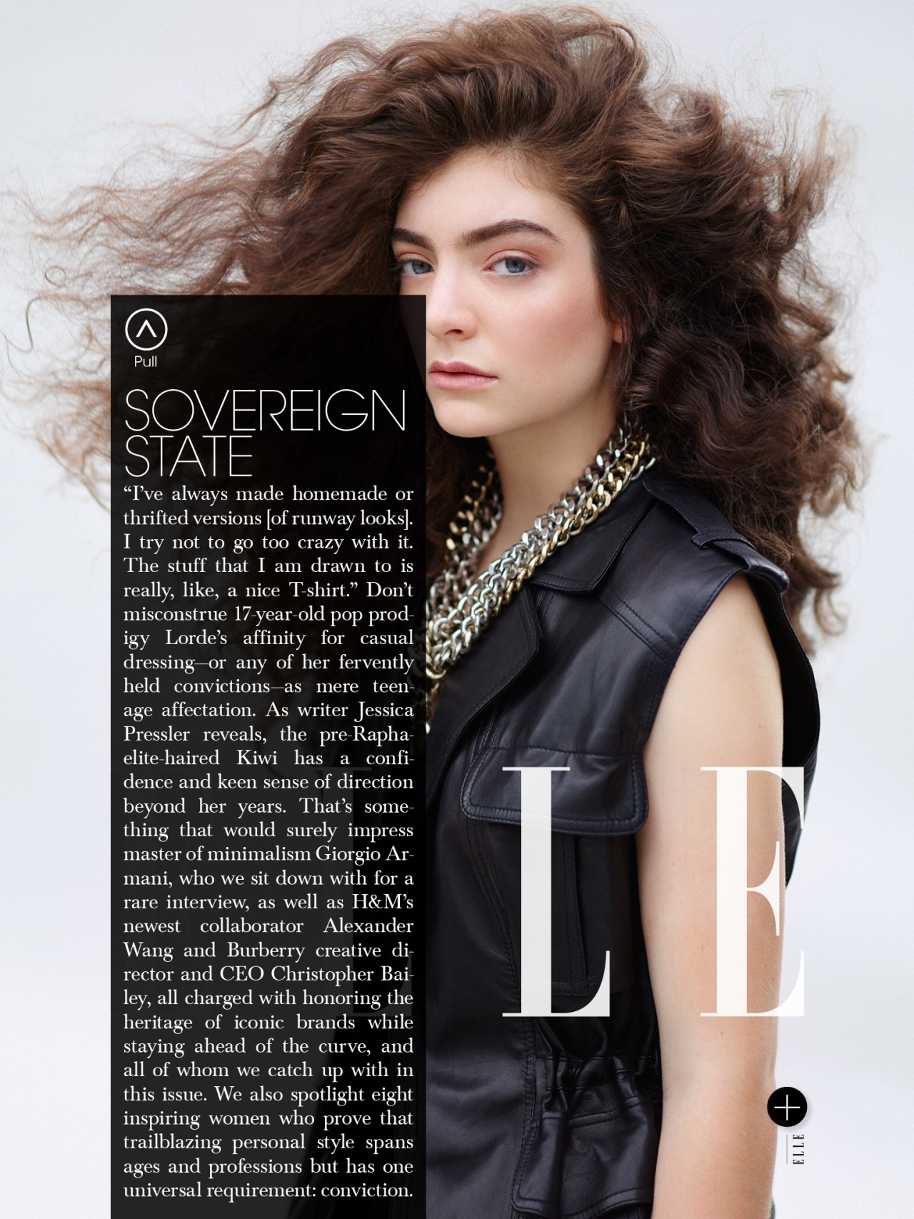 hilarityofsorts:  Part 1 of 2 L O R D E  A L M I G H T Y  //  ELLE Fashion Magazine //