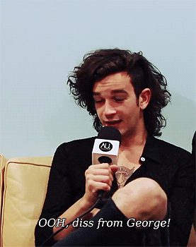 tooshyshy:  George throwing shade (x) 
