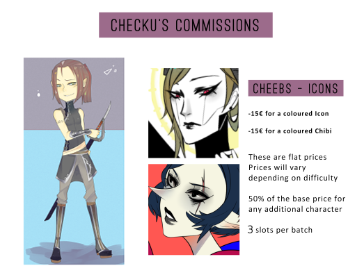 checkuu: Hello, I am open for commission again! Hmu in DMs if you have any inquiries! [ Twitter ]
