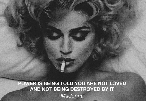 Power is being told you are not loved and not being destroyed by it  on We Heart