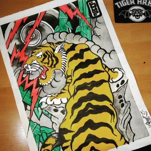 #tiger #art #tigerrise #tattoosketch #up #sketch #irezumisketch #lump #power #tigre #gtr