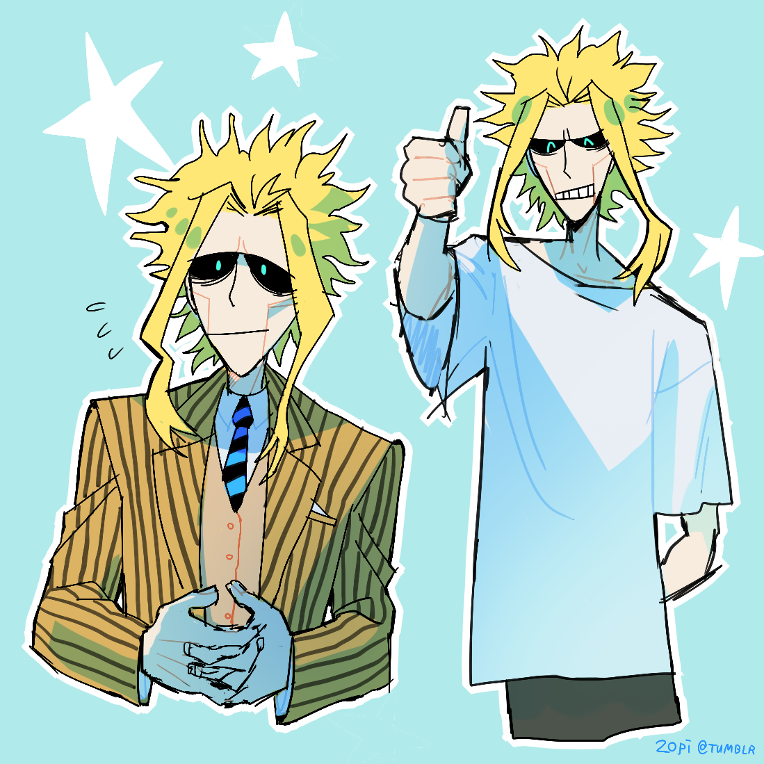 20pi:  I watched BNHA and my faves are aizawa and small might (PROTECT HIM!!!) 