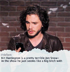 laurelcasfillo:  Kit Harington on Jimmy Kimmel’s ’Celebrities Read Mean Tweets’
