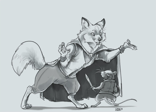 spainfischer:Beware of the Silver Tongued Fox Another Redwall piece…whoops! 