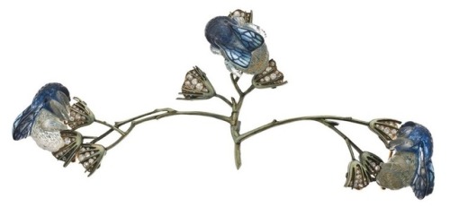 cair–paravel:Blue jewellery by René Lalique, late 1890s-early 1900s.