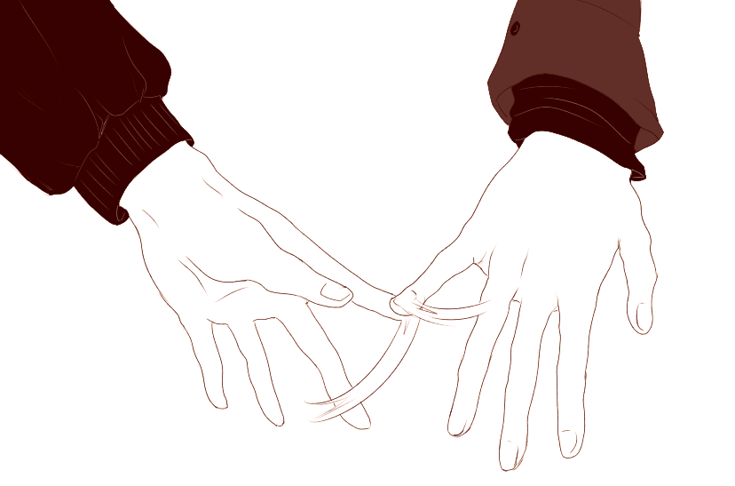 scottissue:   Holding hands to warm up from the cold.  Little fluffy Ereri comic,