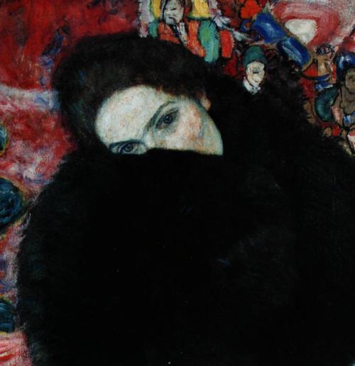 anyadzz:  Gustav Klimt, Lady with A Muff (1916) 