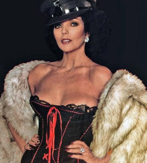  Joan Collins in promo pics for the film “The Bitch”, based on a novel by her sister, Jackie Collins