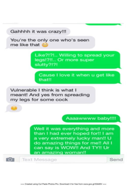 Think my texts say it all!