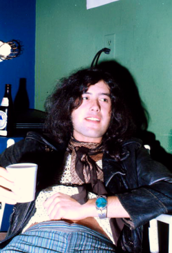 satya-:  Jimmy Page backstage at the Fillmore