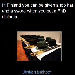 Politicalprof:  Revolutiontrainee:  Ultrafacts:a Doctorial Hat And Sword Are A Major