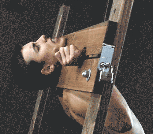 bound-indulgence: Stockade  Every dungeon should have a stockade/pillory device.  I know I
