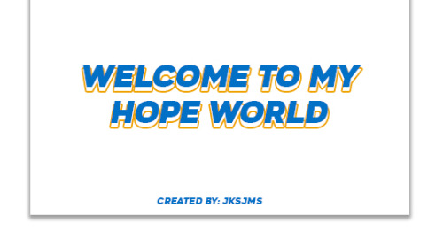 jksjms:hope world - website mockup 