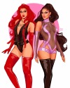 roosamariart:anetra &amp; sasha 🔥💅🏻