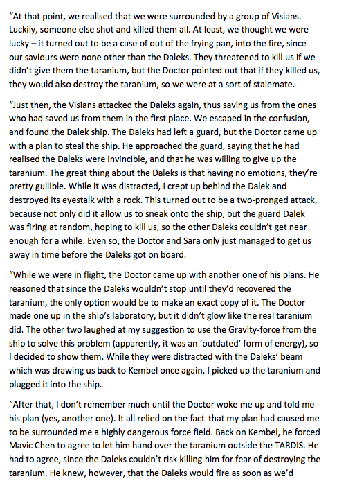 021 The Daleks’ Masterplan by Terry NationIllustrated by thewindflowermadegreenagain“Thi
