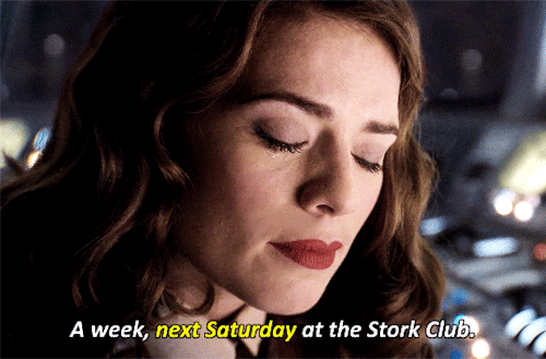 oathkeyper: Agent Carter + Saturday dates that never were