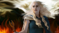 lady-of-katoren:  Daenerys Targaryen by pinklatex