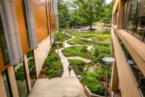 archatlas:    New UDC Student Center  Washington, D.C.’s only public higher education institution, the University of the District of Columbia (UDC), is in the midst of a campus-wide renovation with the goal to create a more sustainable environment.