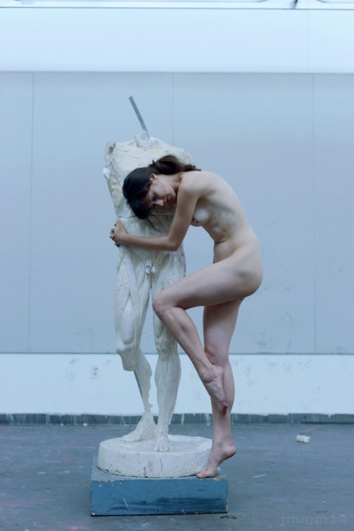 hardnipplesforever:  I Don’t Mean It When I Tell You That I Don’t Love You Anymore. by jonmmmayhem. One morning I posed for a class with Bretagne, and we decided to take advantage of the studio space to shoot some pictures after the artists all left.