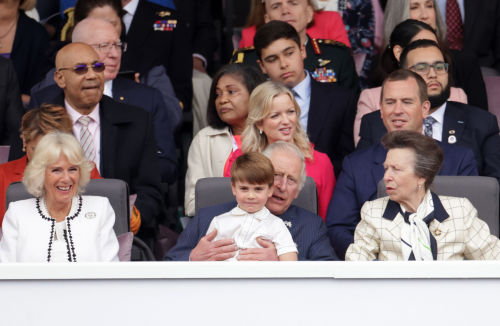 The Prince of Wales, The Duchess of Cornwall and other members of the Royal Family attend the Platin