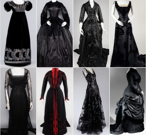 warpaintpeggy:  some of my favorite vintage dresses        ↳  black 