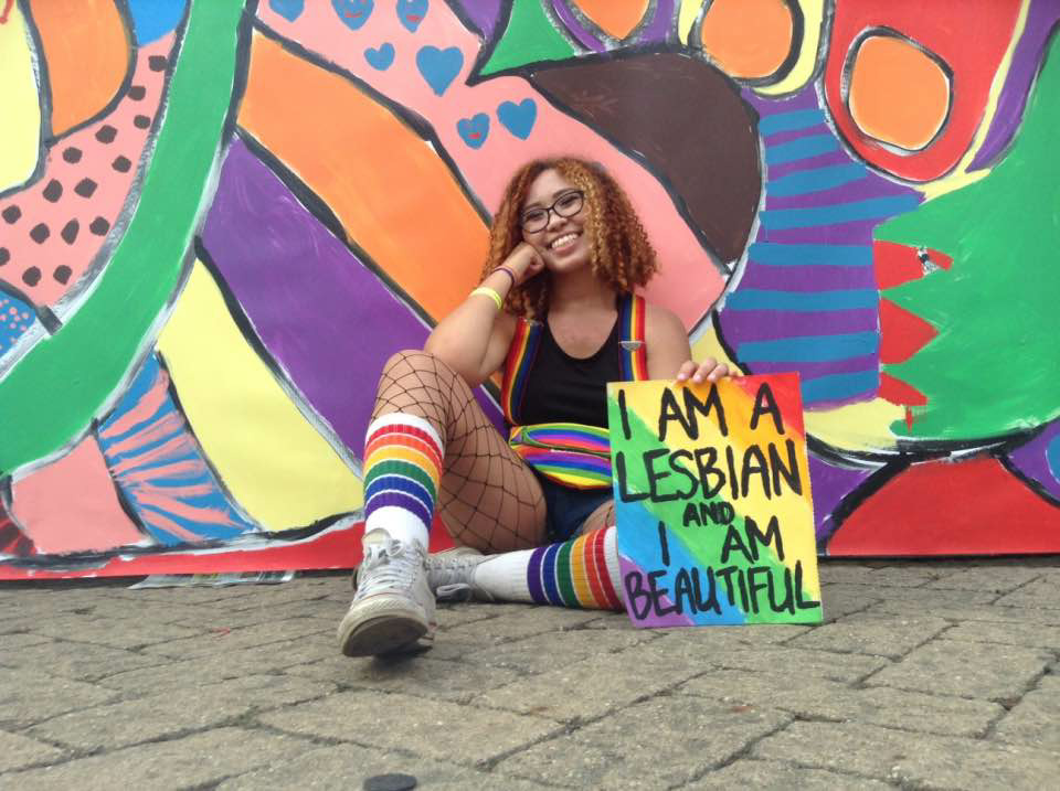 lesbianhoneys:  local lesbian takes on pride day one!