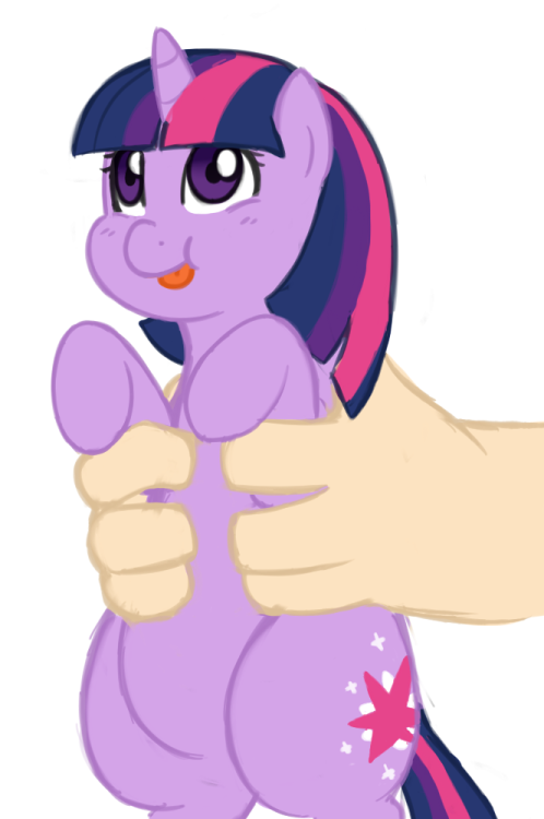 rainbowdashtheawesome: Here, have a tiny chubby twi. &ldquo;Oh boy, my own little egghead&rd