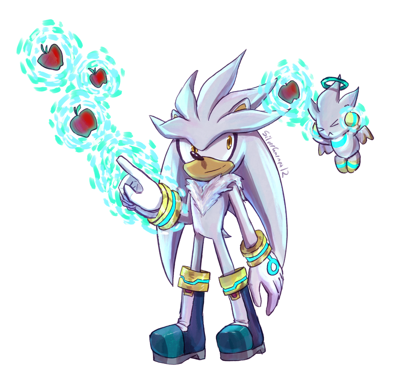 Silver The Hedgehog on X: //I have made another Hyper Silver Recolor!   / X