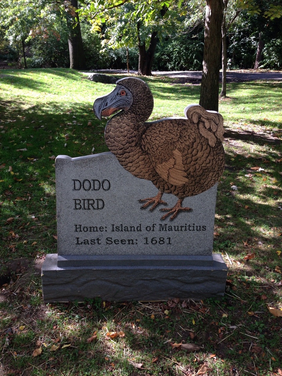 sixth-extinction:This is the Extinct Species Graveyard at the Bronx Zoo in New York.