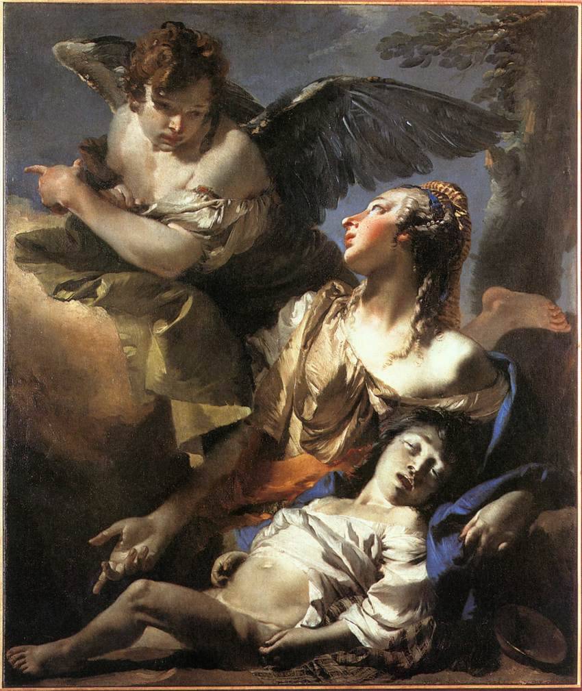 oil-painting-reproductions:
“The Angel Succouring Hagar, Giambattista Tiepolo - Oil painting reproduction
”
