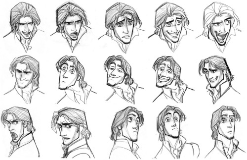 davidesky2:  Character art by Disney animator Jin Kim, via Character Design Page. 