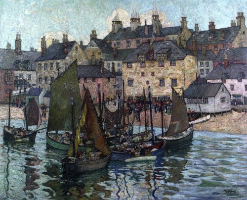 adreciclarte:  Landing Fish, St. Ives, England by Richard Haley Lever 