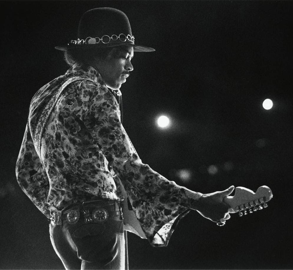 soundsof71:  Jimi Hendrix, Woburn Abbey, July 6 1968, by Barrie Wentzell 