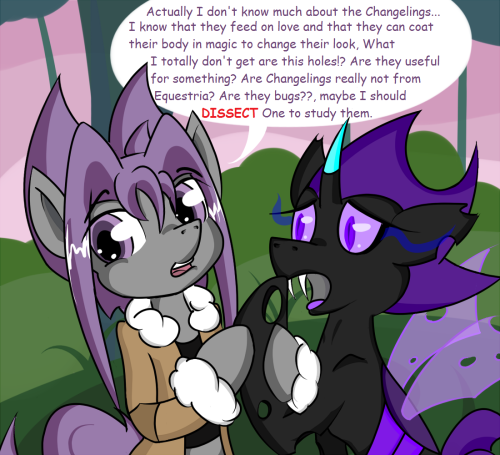 ask-yuta-wuta-ponies:  Yuta: Is all for science! I shall reveal the secrets of the Changelings…  (Don’t be afraid Enderstine if I’m going to open a Changeling that would be Paradigm)   xD
