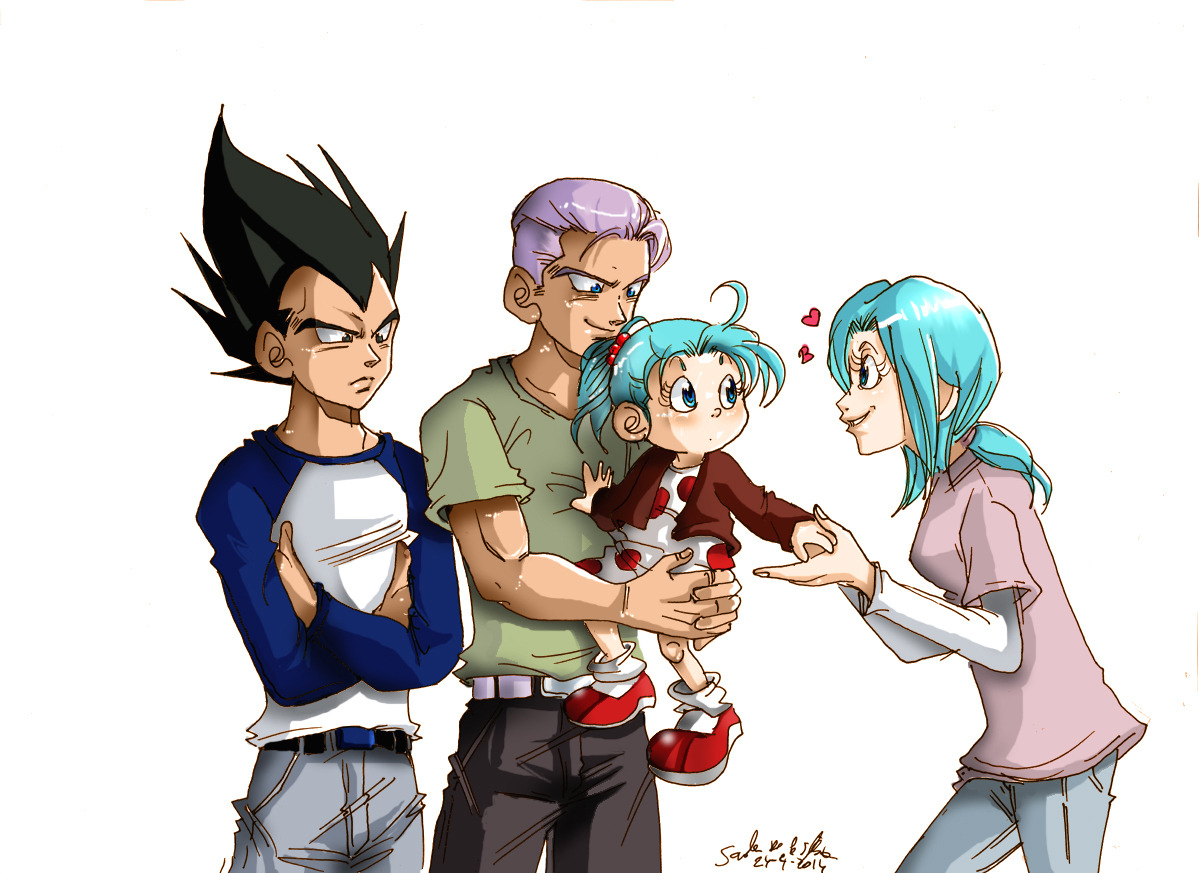 sandra de la iglesia fanarts • bra meets future bulma and future trunks :)