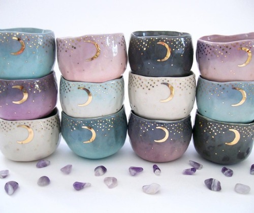 sosuperawesome: Tea Mugs Kira Call Ceramics on Etsy See our #Etsy or #Ceramics tags  