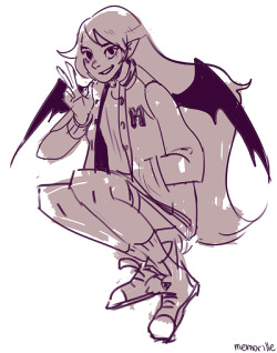 memorille:  wanna sincerely thank the crew of AT for drawing my girl marcy in a letterman jacket  