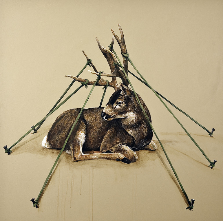 fer1972:  Tied Up Animals: Paintings by Michael McConnell  
