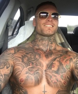 Speedobuttandtaint:  Luvstr8Aussies:  Inked And Studly!   Speedobuttandtaint Hot