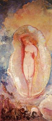 artist-redon:  The Birth of Venus via Odilon RedonMedium: oil on canvas