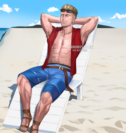 Commission of a summer Jayce concept for @Shadowfishy on twitter